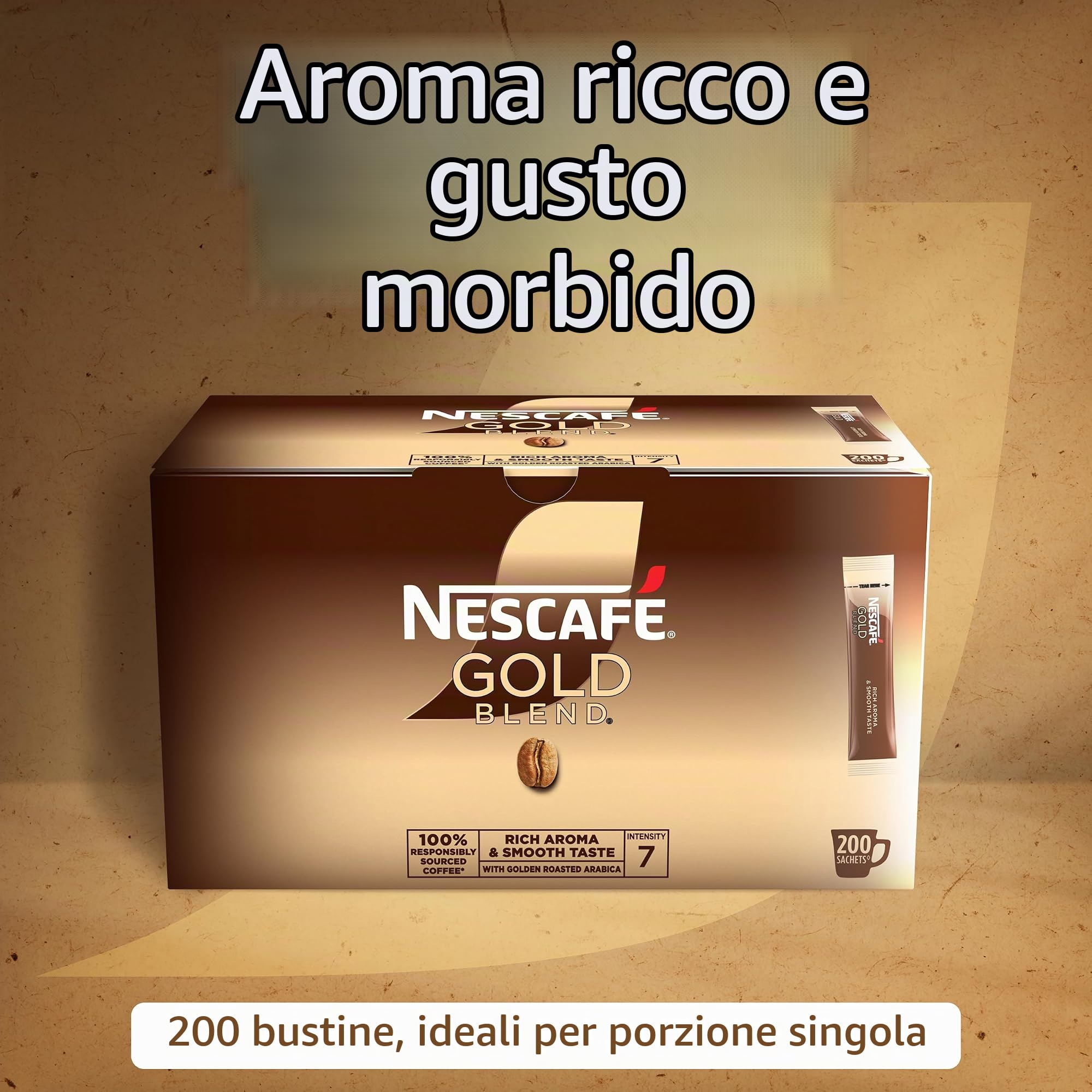 Nescafé - Caffè solubile Miscela Oro, 200 bustine, 360 g