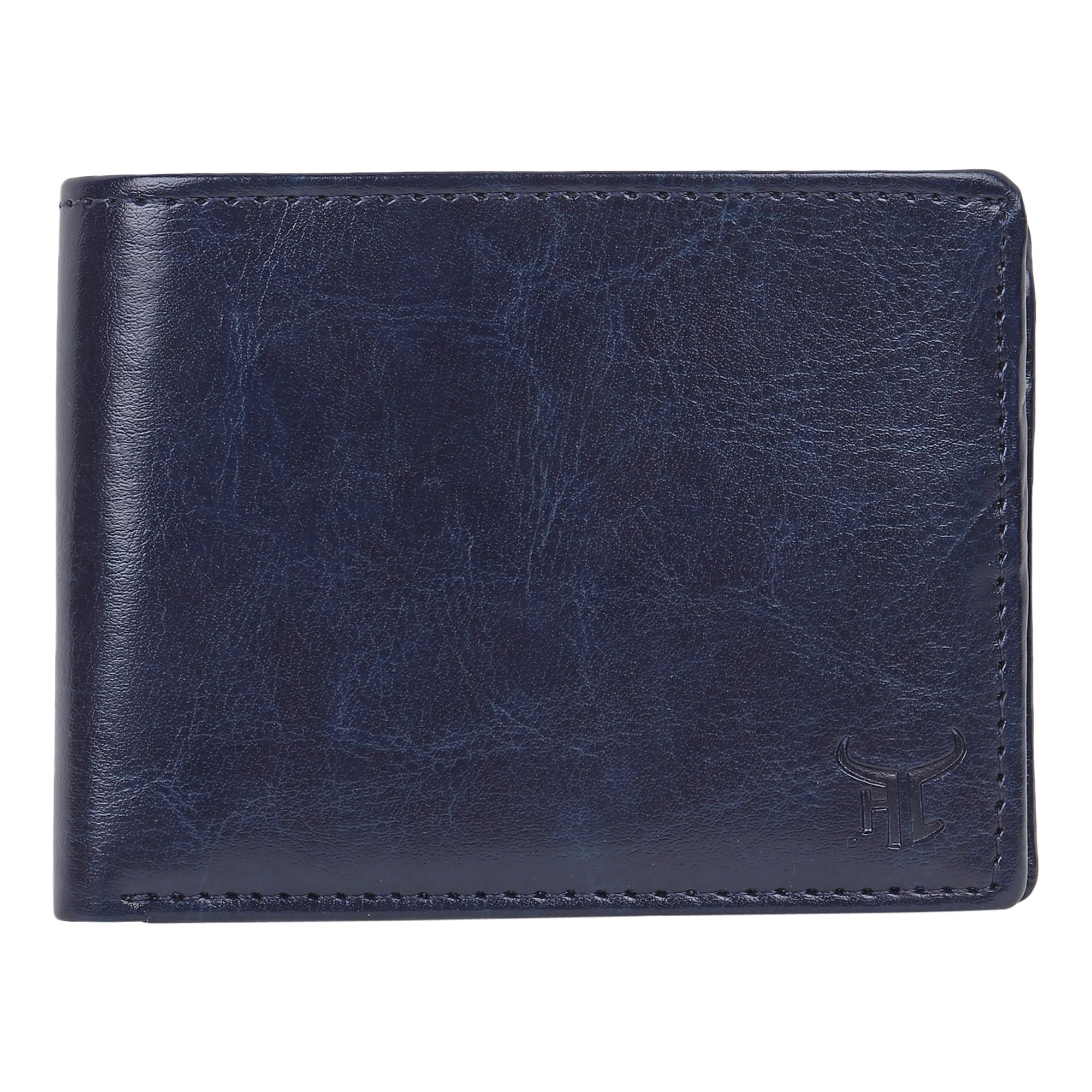 highlark Premium & Exclusive PU Leather Wallet for Men I Slim & Compact Wallet I 7 Card Slots I 2 Currency Slots | 1 Coins Slots (Navy Blue)-picture-35