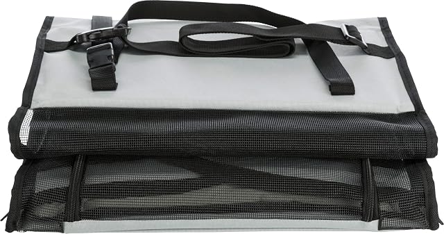Foto 5 de 8 de Trixie - Asiento para Coche 44 × 37 × 40 cm, Gris Negro, Funda Protectora para Perros, Fácil de Instalar…