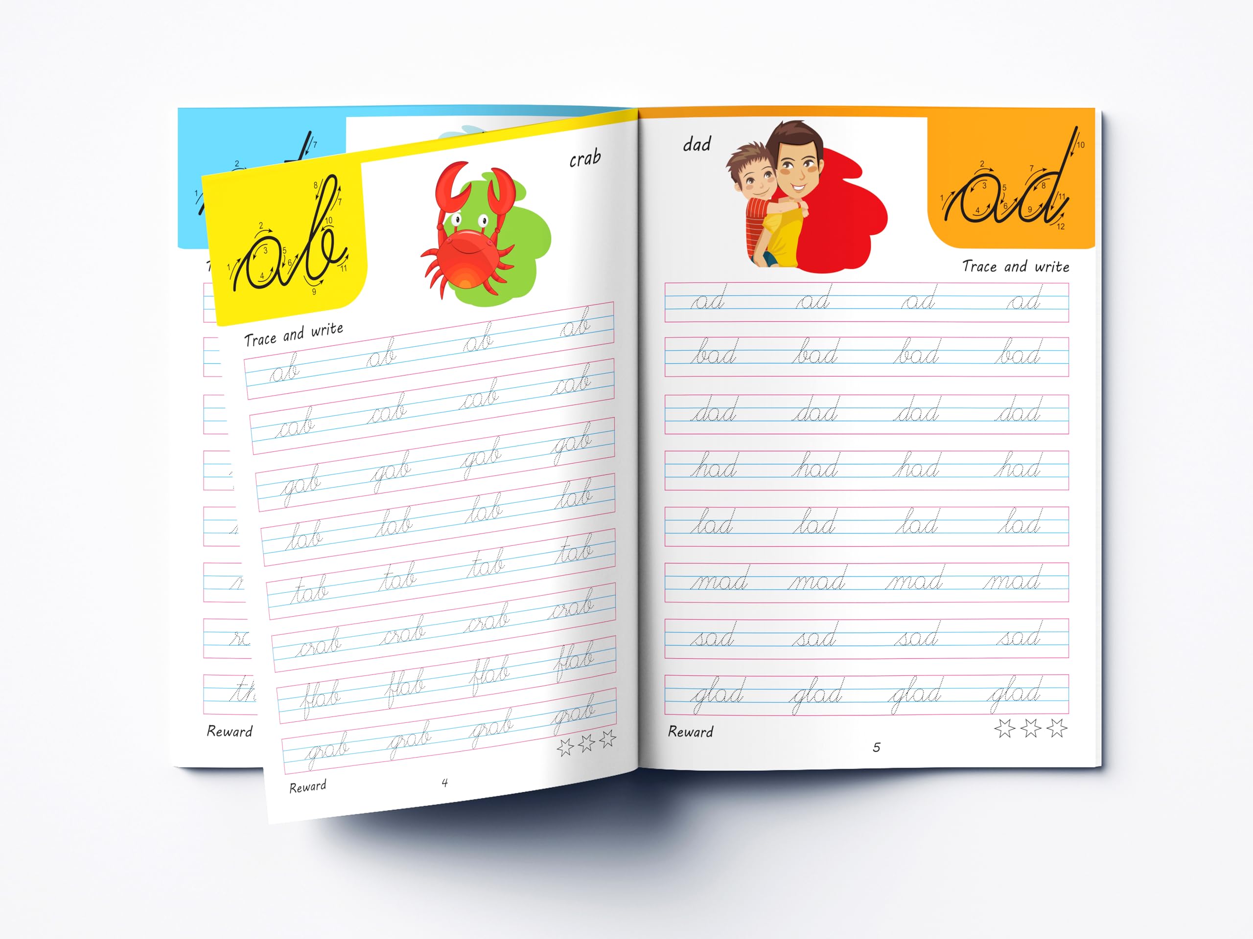 Cursive Handwriting - Word Family: Practice Workbook For Children 3