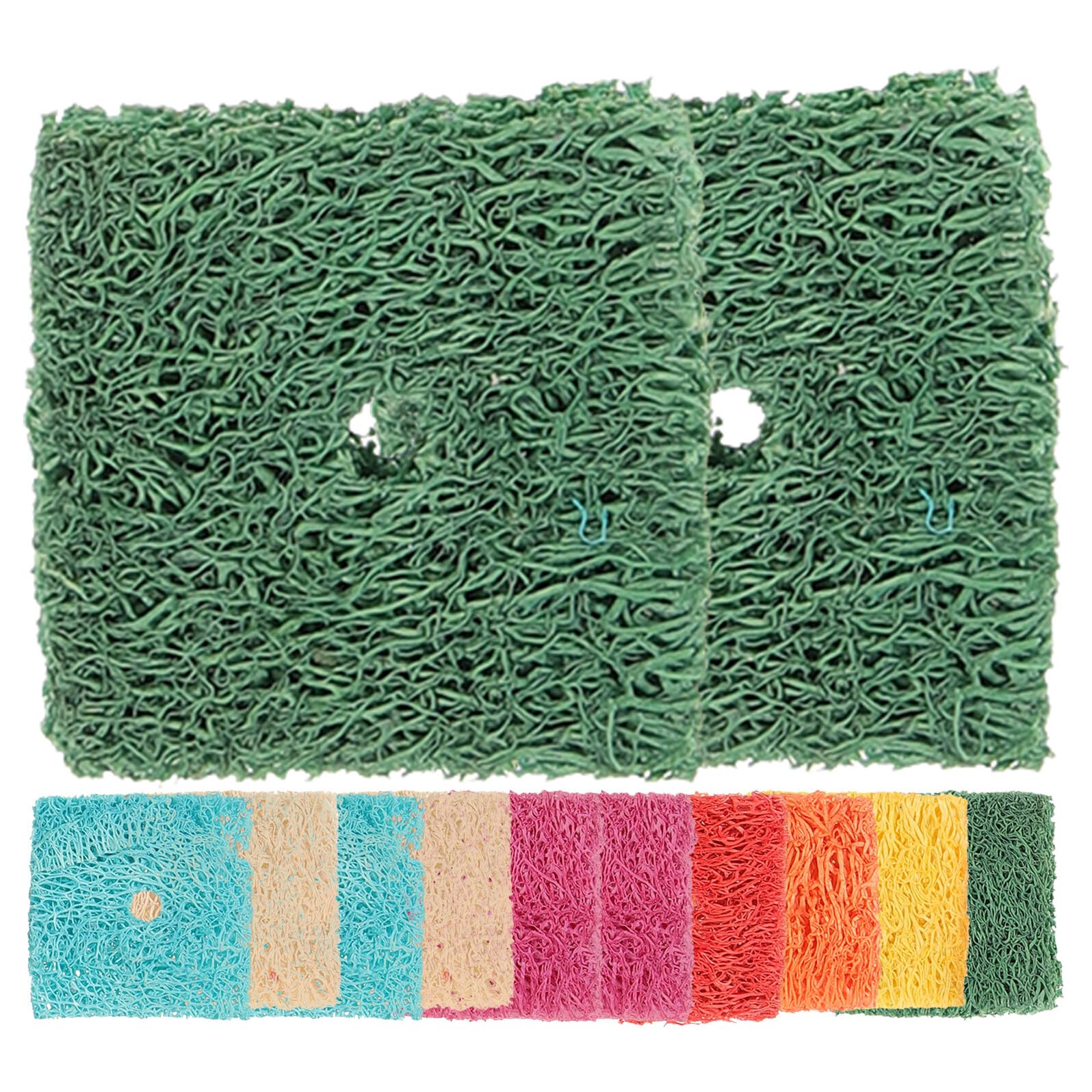 Jouets pour hamsters et cobayes en luffa naturel : accessoires pour soin dentaire rongeur