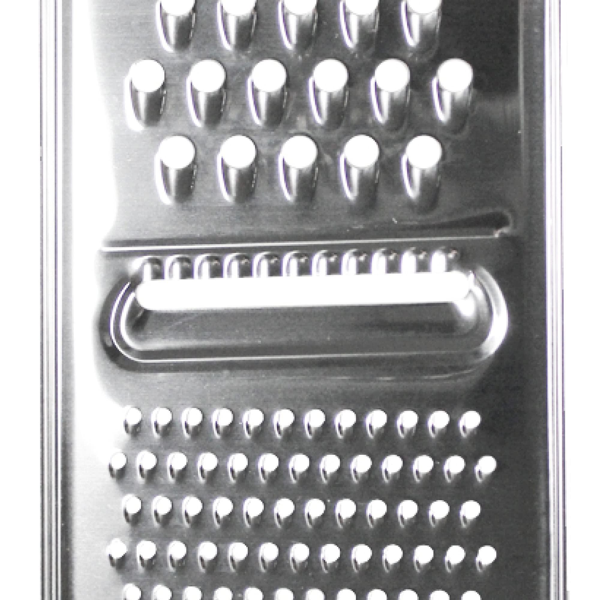 com-four® Tarka do warzyw/surówek ze stali nierdzewnej, uniwersalna tarka z różnymi powierzchniami tarcia (01 sztuka – płaska tarka)