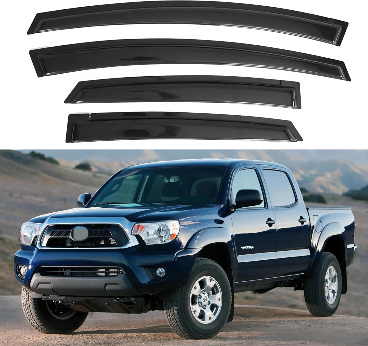 PreCut Window Film Any Shade % VLT For Toyota Tacoma 2016-2023 - Foto 5