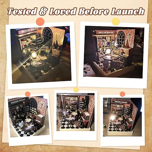 Miniatura 33 de Flever Kit de casa de muñecas en miniatura, habitación creativa con muebles para regalo romántico de San Valentín (tienda de fideos Sakura)