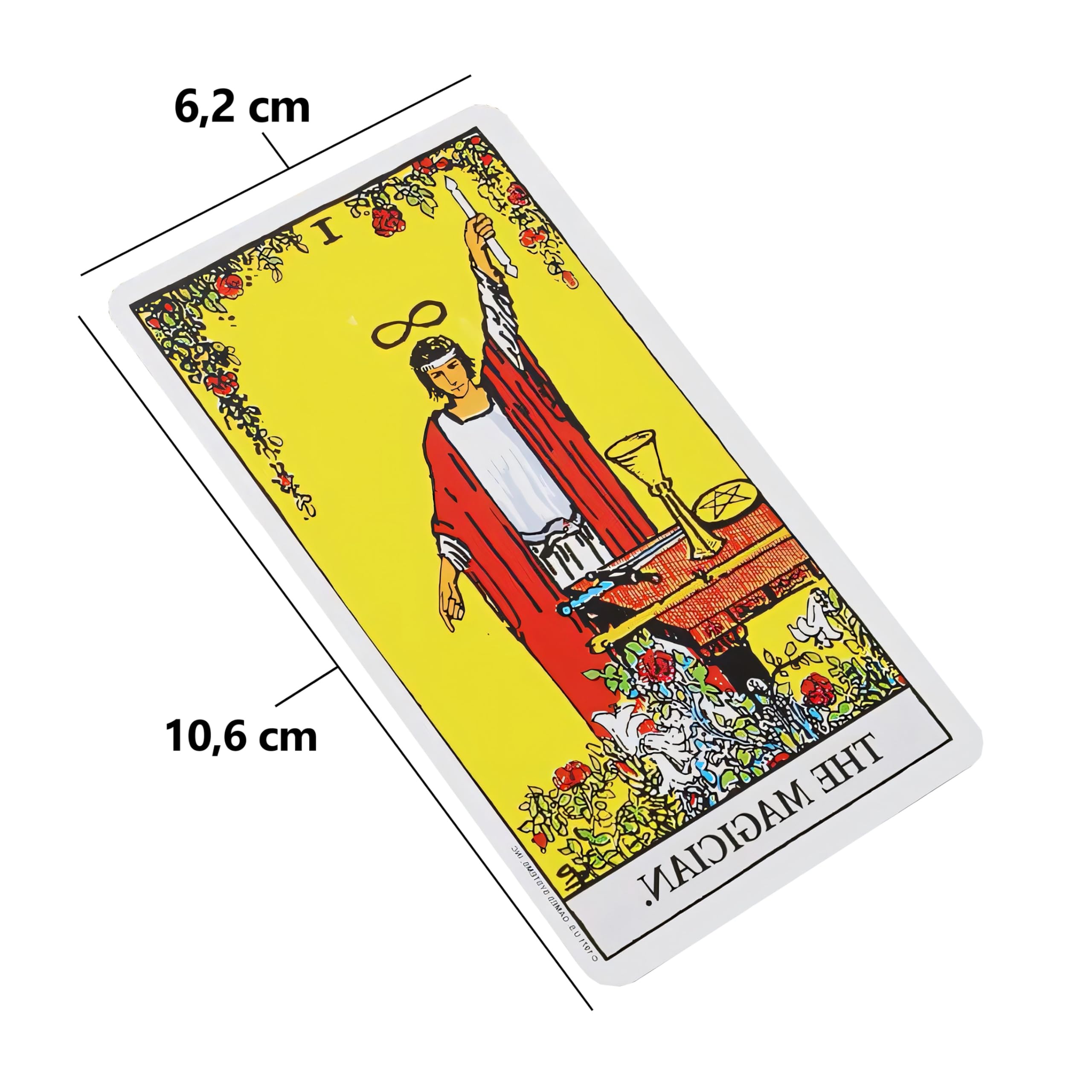 Retoo Karty do gry Tarot 78 kart Jeźdźców z instrukcjami dla doświadczonych i początkujących