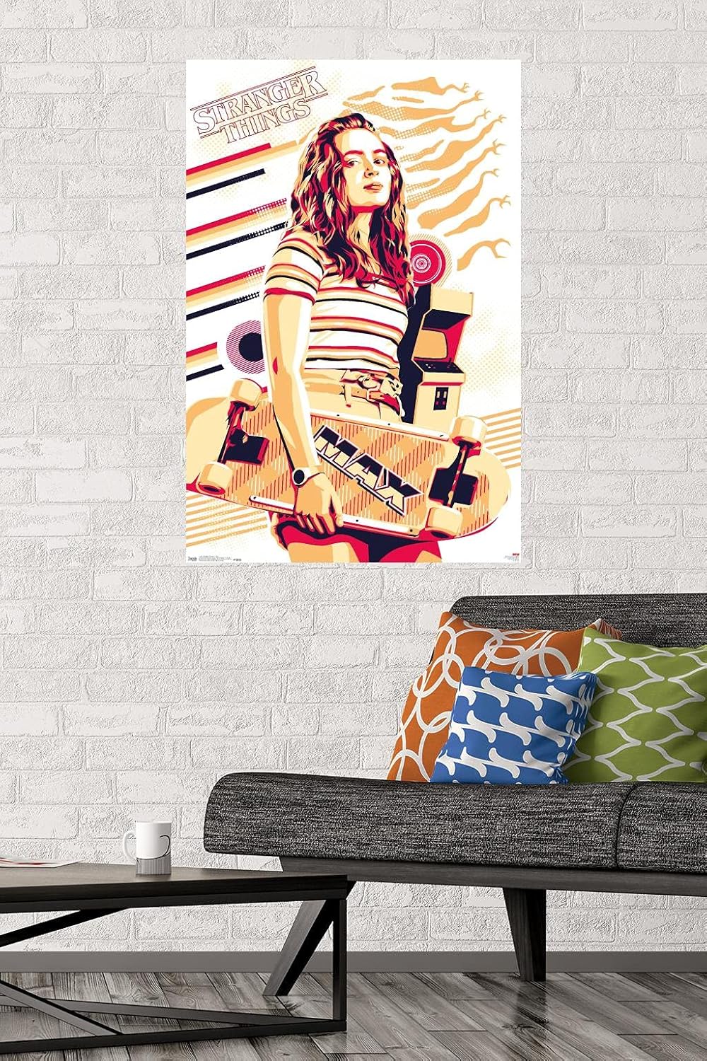 Trends International Netflix Stranger Things: Season 3 - Max Wall Poster, 22.375" x 34", Premium Unframed Version