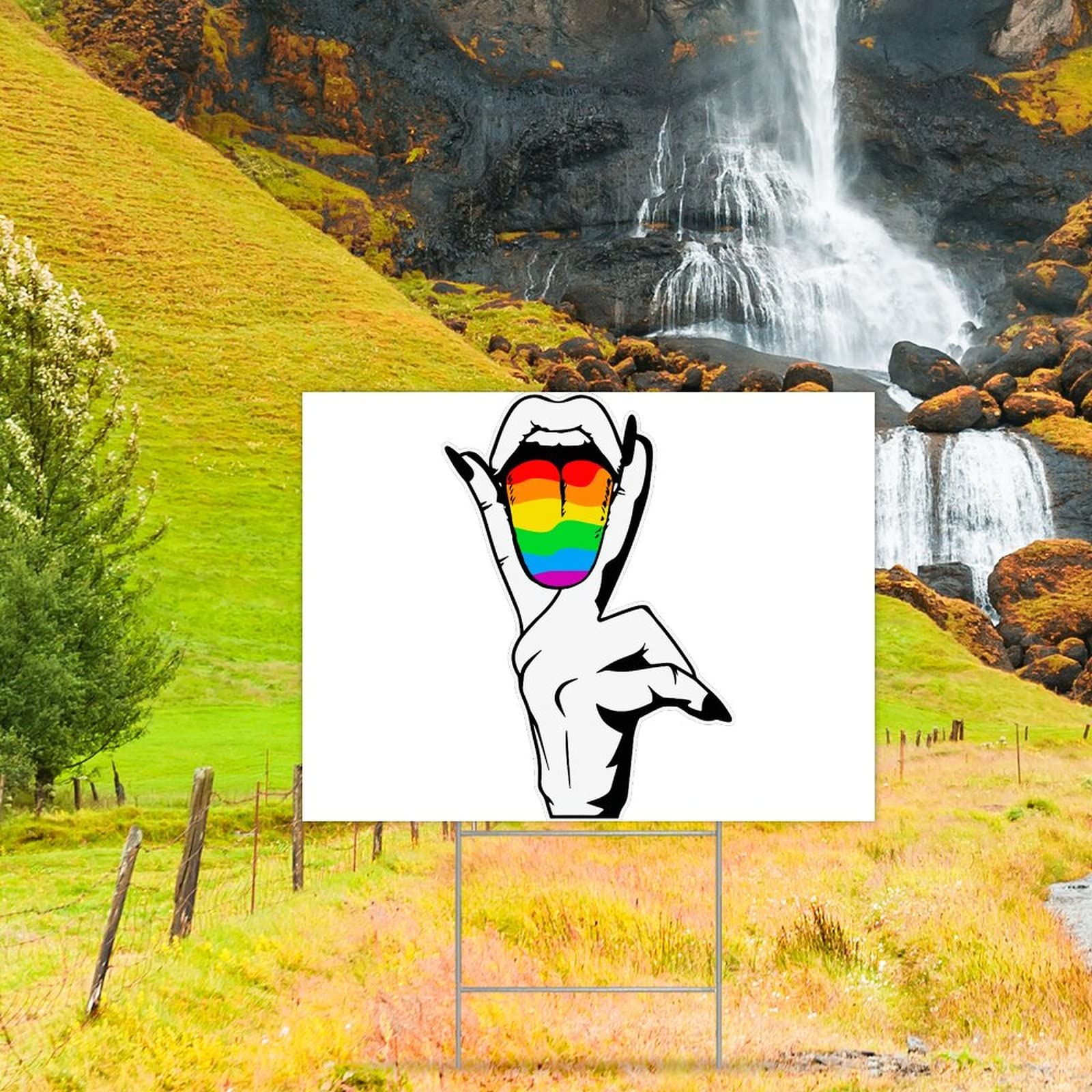 Amazon.com : LGBT Lesbian Tongue Gay Patio Lawn Party Decor