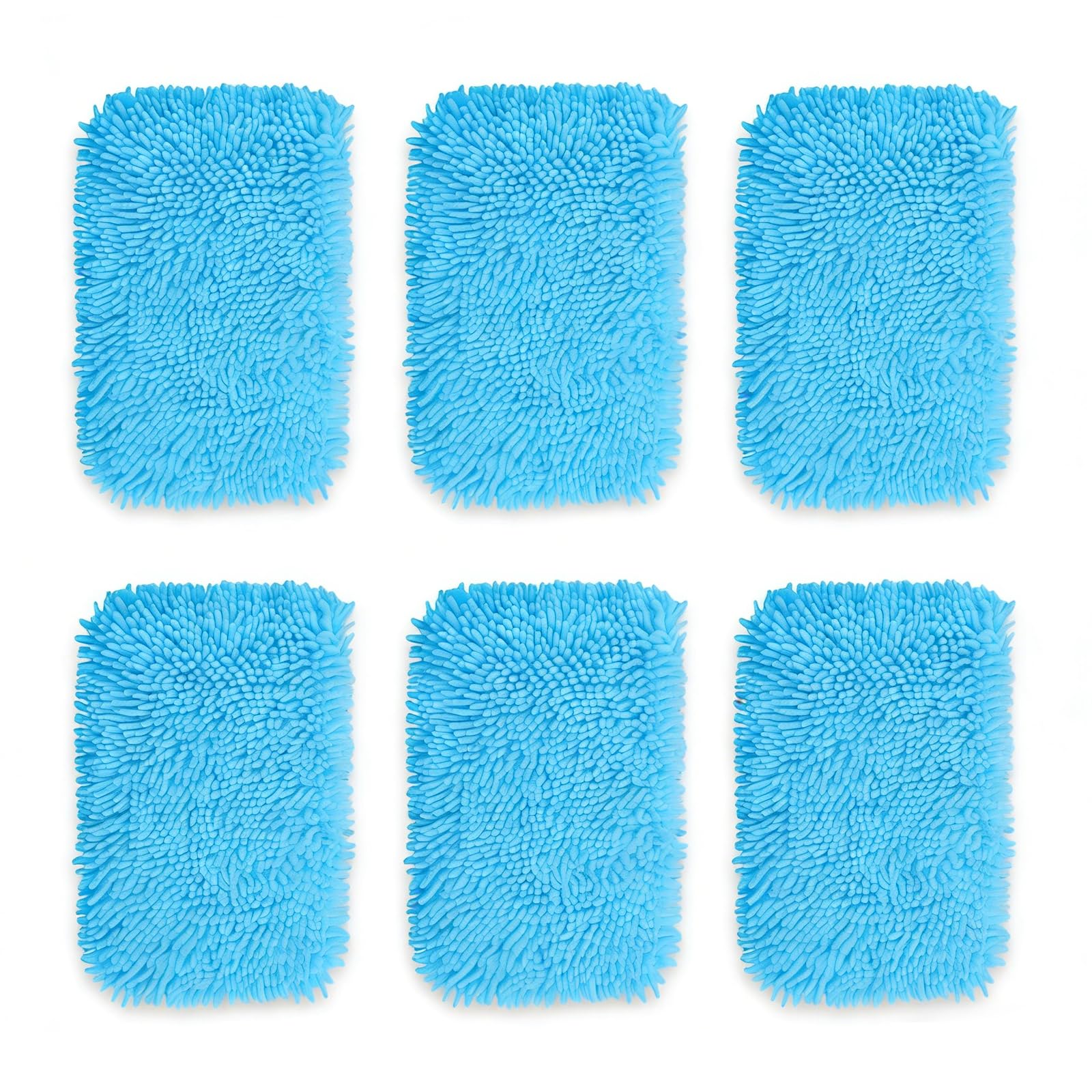 Xjdzineq Of 6 High Absorbency Mop Pad Replacement Mop Cloth for Quick Spill Pickup on Bathroom and Kitchen Floor Microfiber Replacement Pad