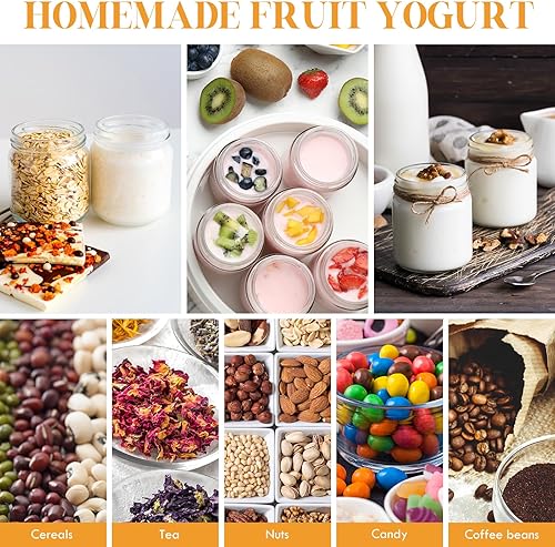 Miniatura 34 de Domensi 24 frascos de vidrio de 6 onzas con tapas, a prueba de fugas, redondos, herméticos, vacíos, con forro interior, tapa para almacenar