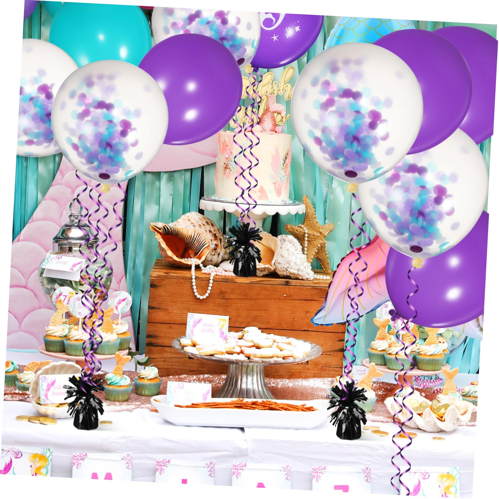 Hemobllo 8piezas De Pesados Para Decoración De y Bodas Accesorios Estables Para Colgar Globos Celebraciones