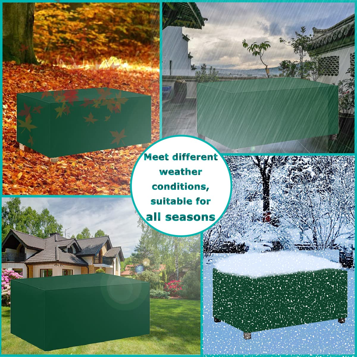 Housse Salon De Jardin, 170x110x75cm Housse Table Jardin