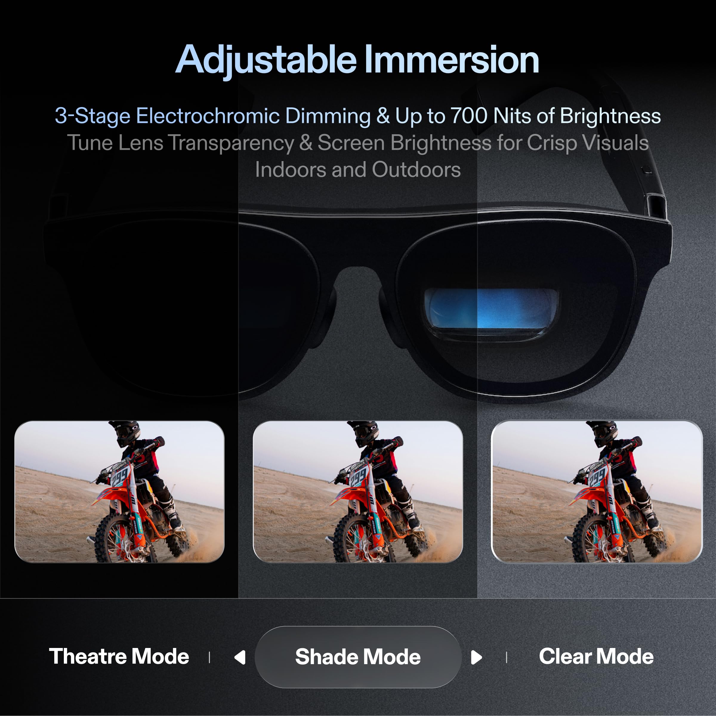 XREAL One Pro AR Glasses with X1 Chip, Native 3 DoF, X-Prism Optics, 57°FOV 171" 120Hz FHD Display, Sound by Bose, XR Glasses for iPhone 16, Steam Deck, ROG, Mac, PC, Android & iOS L (IPD 66-75mm)