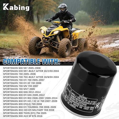 Miniatura 7 de 2540086 Filtro de aceite para Polaris Ranger1000 900 800 700 570 Ranger XP1000 900 RZR 800 900 General 1000 Victory Xpedition ATVMotocicletaMoto de