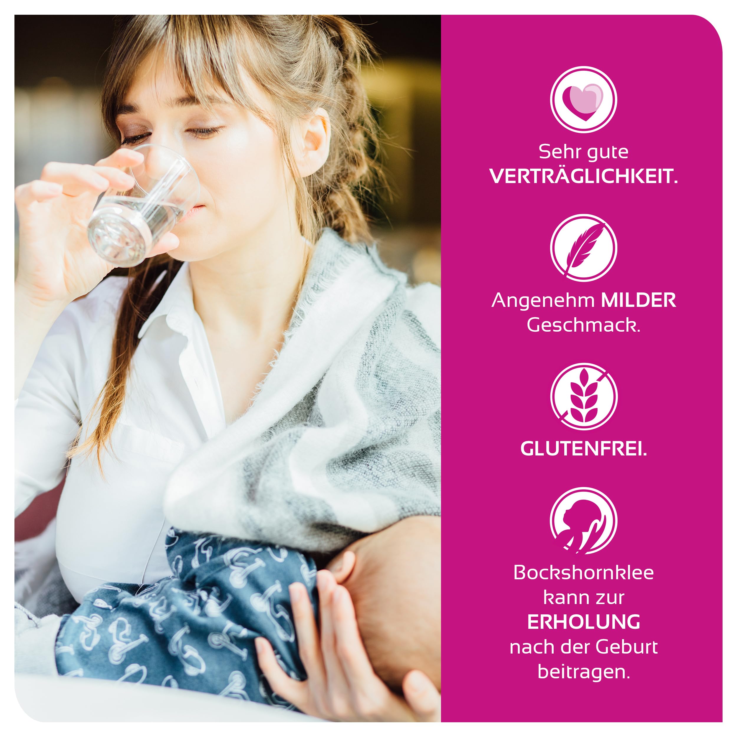 Humana piulatte® – Trinkpulver mit Bockshornkleesamen zur Unterstützung der natürlichen Milchbildung | Unterstützung in der Stillzeit (Packung mit 2)