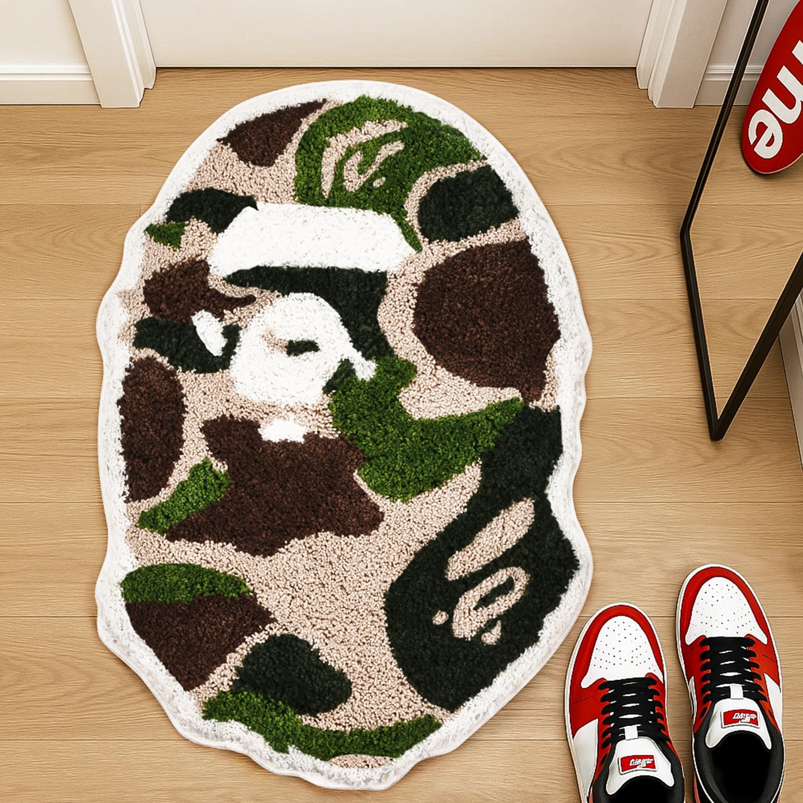Bape Rug 28 x 20 Hypebeast Camo Non Slip Living Room Bedroom