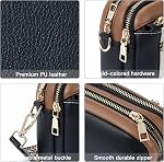 Telena Crossbody Purse for Women Small Crossbody Bags Trendy Vegan Leather Shoulder Handbags with Adjustable Strap