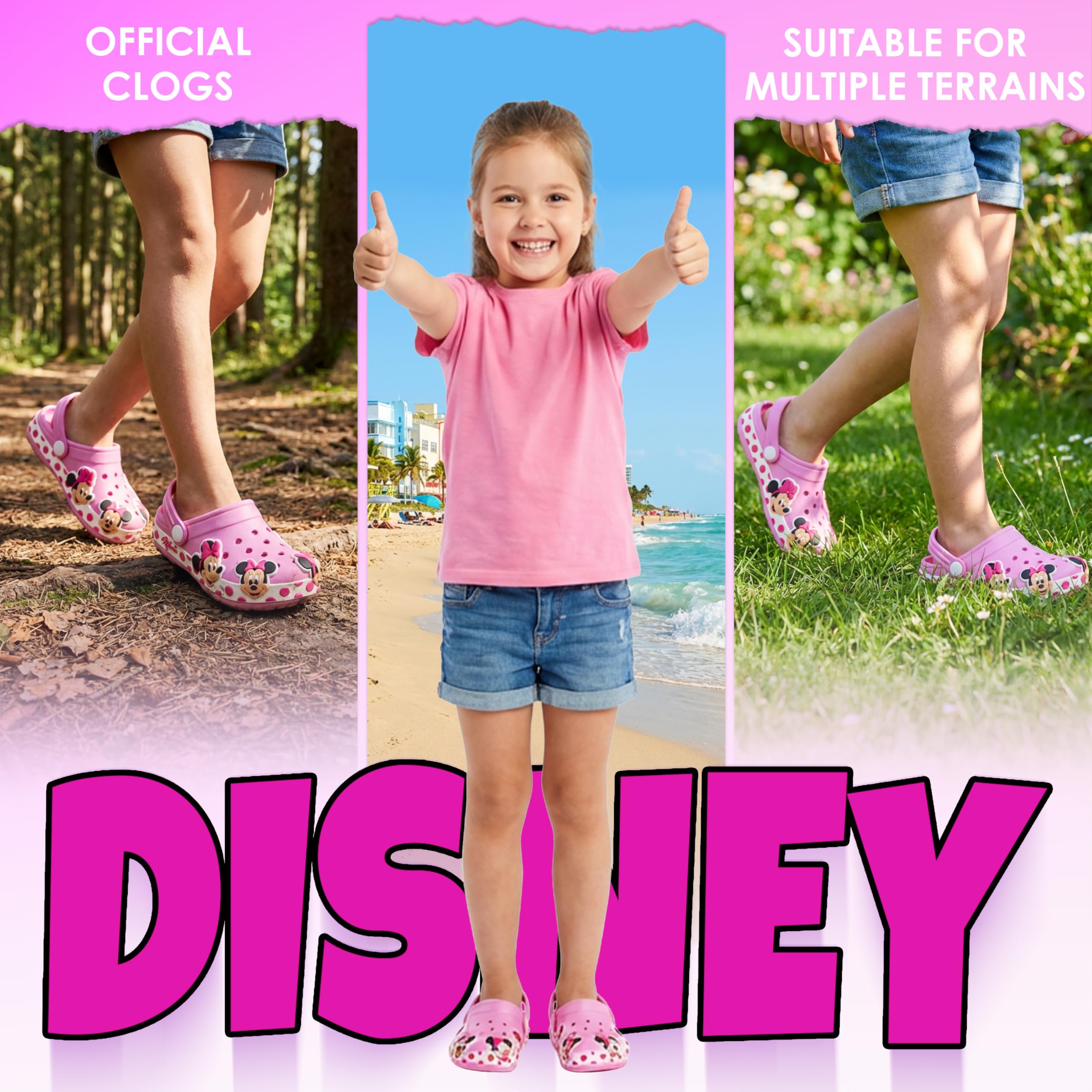 Get Trend Disney Stitch | Minnie Mouse | Principesse Ciabatte Bambina, Zoccoli Clogs Gomma Antiscivolo, Sandali Leggeri per Giardino Estate Bambini, Regalo