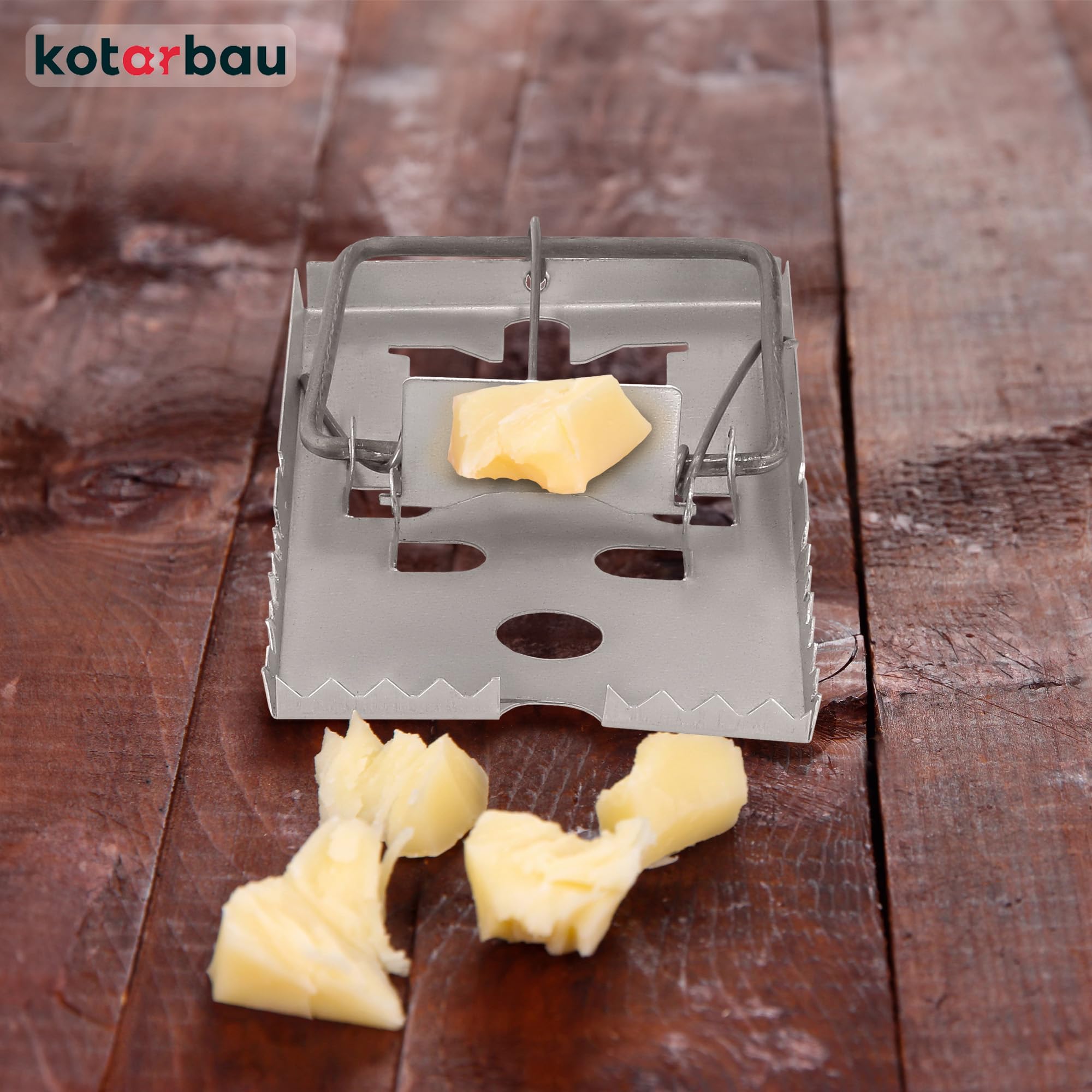 KOTARBAU® Set di 3 trappole per ratti con elevata forza d'impatto per roditori grandi, 170 x 90 mm
