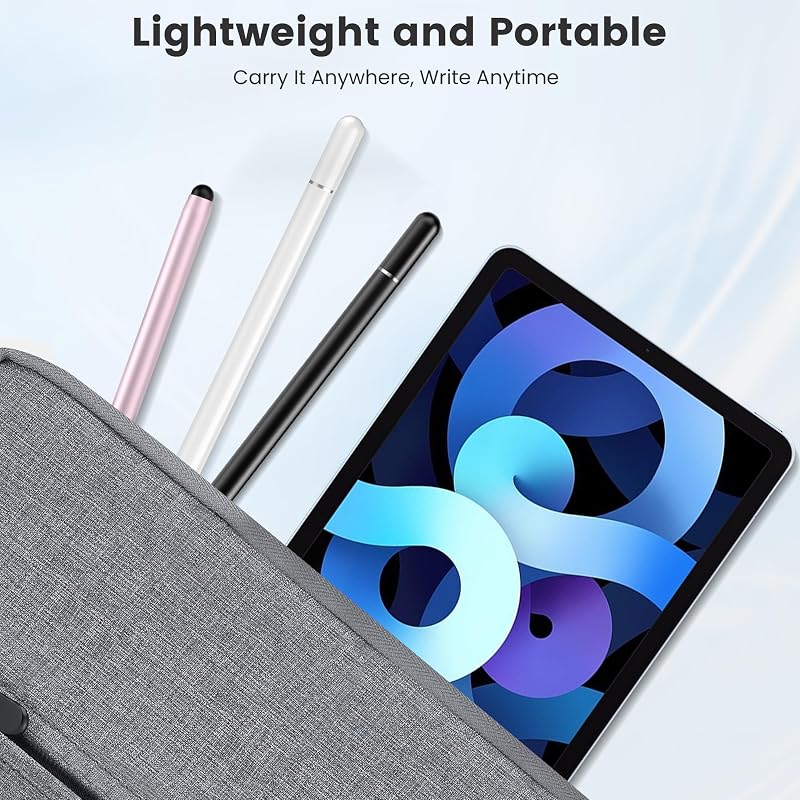 Zcitek 2 db Érintőceruza iPad Android Surface Okostelefonhoz Kettős Hegyű Szürke Kék