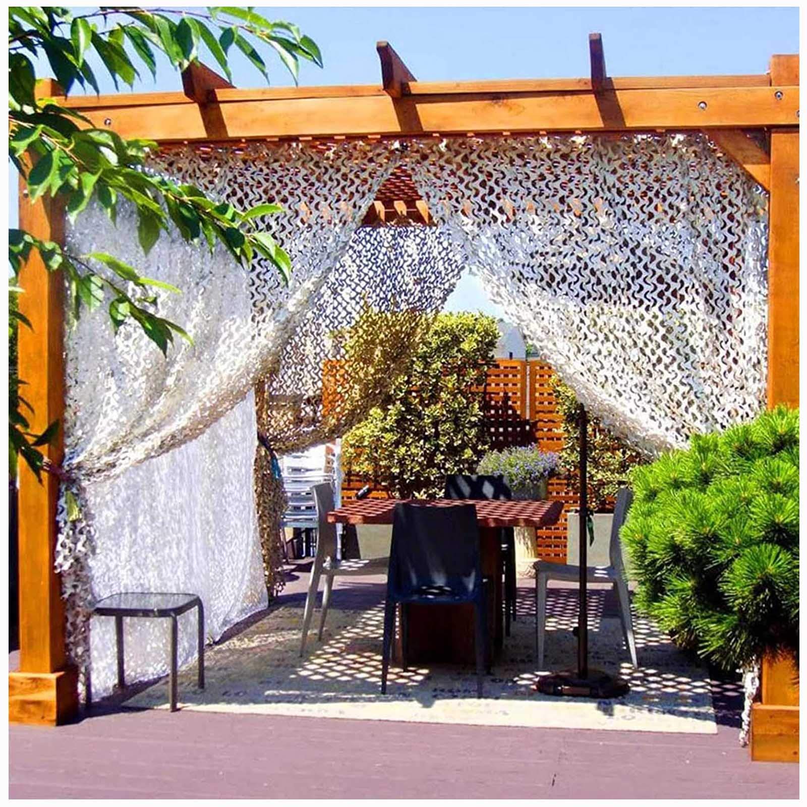 Rete Mimetica Bianca, da Giardino, da Spiaggia, Militare, Leggera e Resistente, utilizzata for Caccia, tiro, Decorazione di Sfondo, coperture for Auto(4x10m)