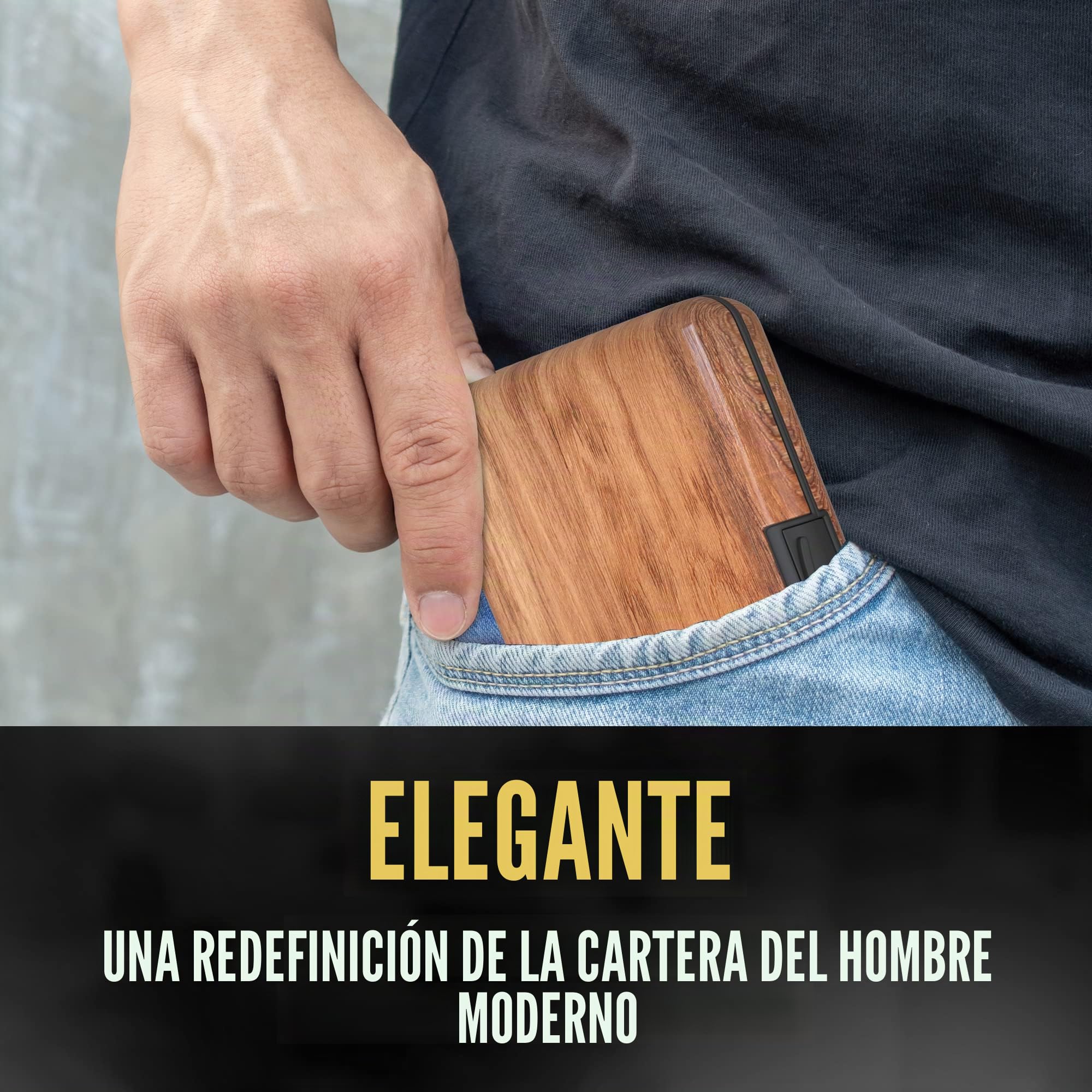 TopMost Cartera de Aluminio Bloqueo RFID para Hombres y Mujeres - Ranuras para 12 Tarjetas y Billetes