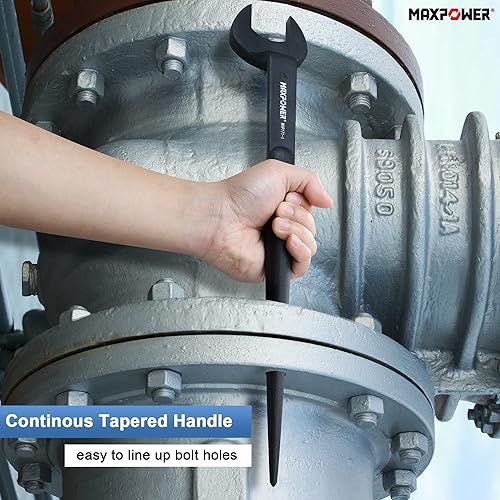 Vista 54 de MAXPOWER Llave Spud, apertura nominal de 7/8 pulgadas