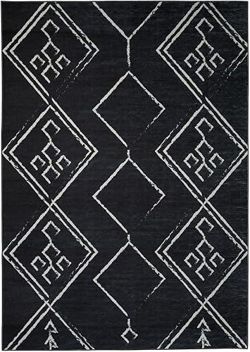 Miniatura 114 de Alfombra lavable a máquina con parte trasera antideslizante y resistente a las manchas, respetuosa con el medio ambiente, apta para familias y