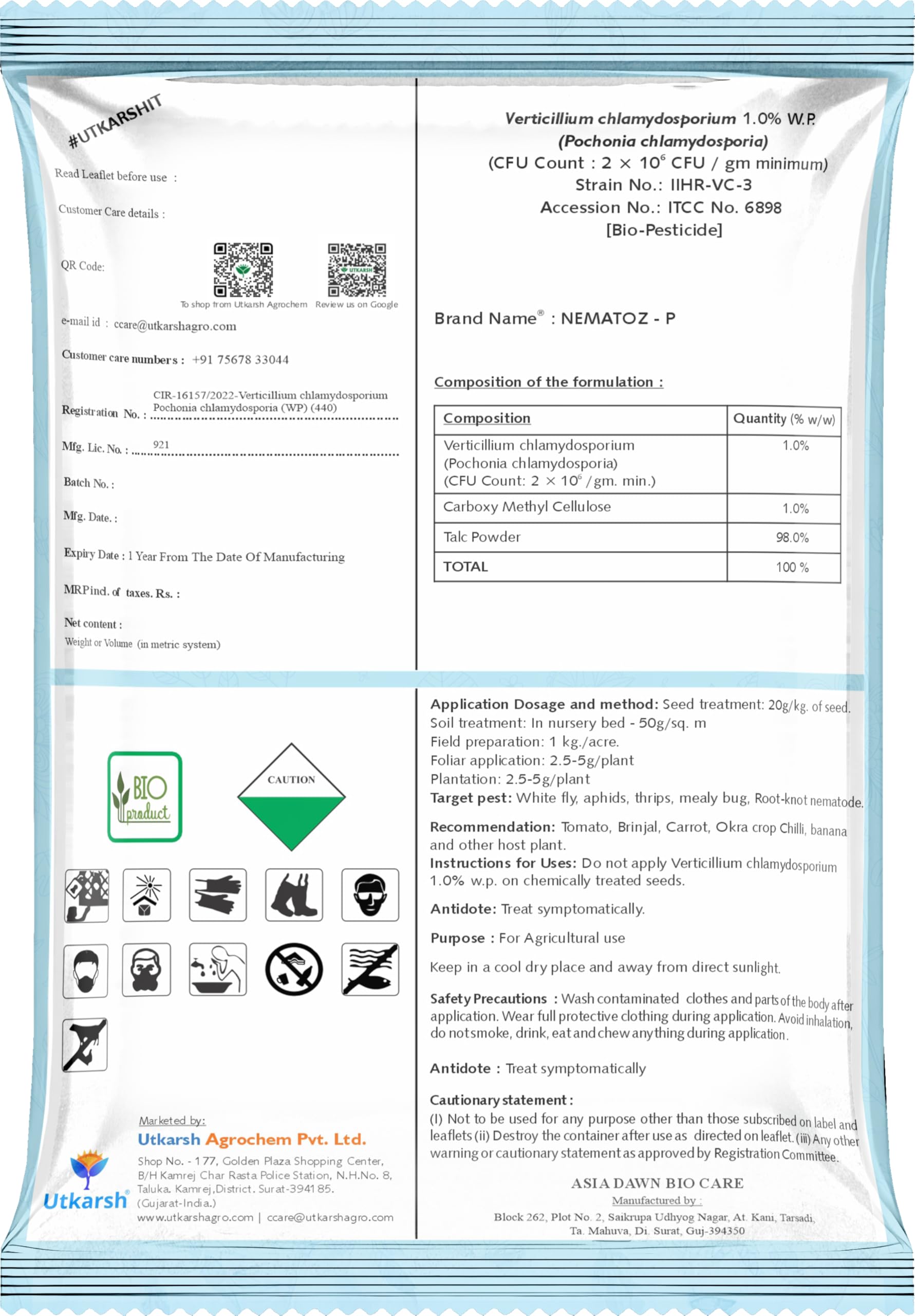 Utkarsh Nematoz-P: Natural Bio Pesticide for Plants -6
