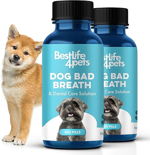 BestLife4Pets Suplemento de cuidado dental de salud bucal para perros  Eliminador de sarro de placa control de estomatitis y gingivitis  Alivio
