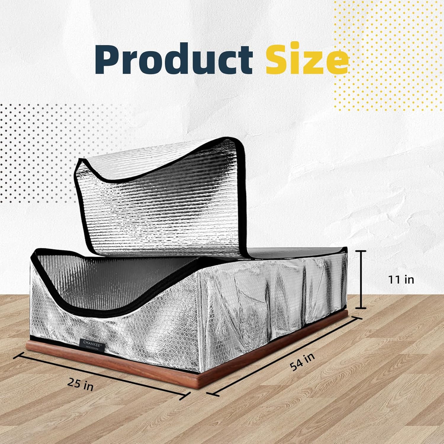 Attic Door Insulation Cover, Attic Tent with Double Zipper, Attic Stairs Insulation Cover Suitable for Heat Insulation in Summer and Warmth in Winter, All-Year Energy Saving, 25" x 54" x 11"