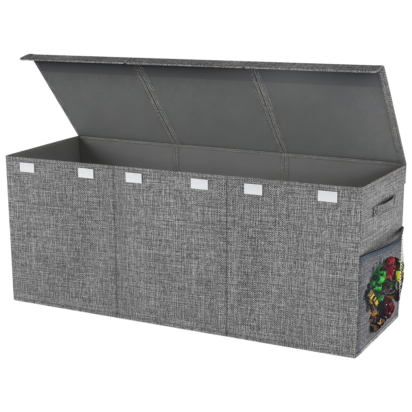 Yhplxyuus Extra Big Fabric Storage Holder Bin for Boys and Girls Having Web Pockets and Sturdy Construction Holder Box Storage Bin