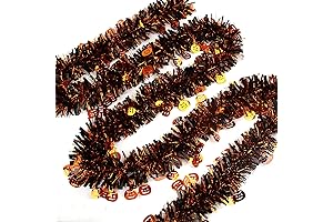 Halloween Tinsel Garland for Spooktacular Festivities