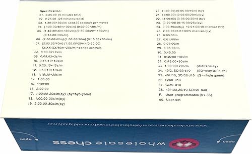 Vista 6 de Wholesale Chess Temporizador digital avanzado de ajedrez y juego con bonificación y retraso