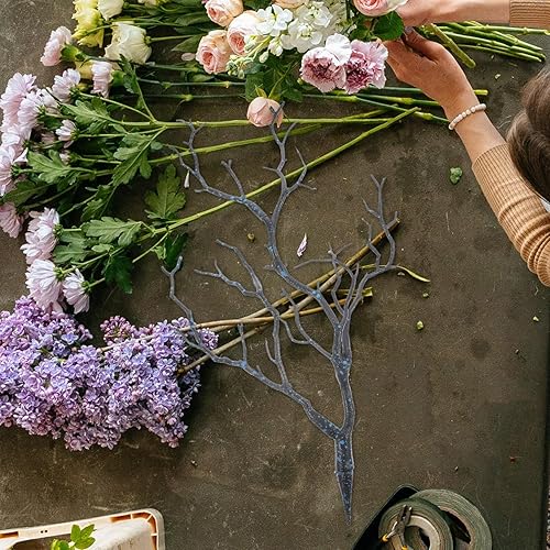 Miniatura 4 de ABOOFAN 4 piezas de ramas de sauce artificiales rizadas para Halloween, oscuridad, bruja cornamenta, diadema decorativa, ramas de árbol seco,