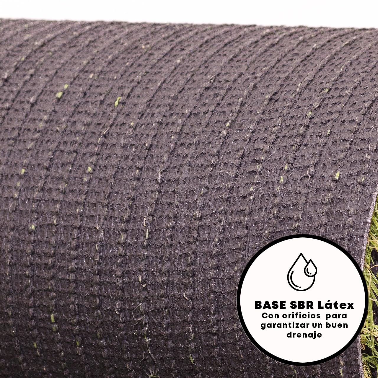 Cesped artificial terraza exterior Maldivas - rollo cesped artificial 2X2.5m 33mm con alta densidad - fácil instalación - piscina, jardin, balcon, buen drenaje