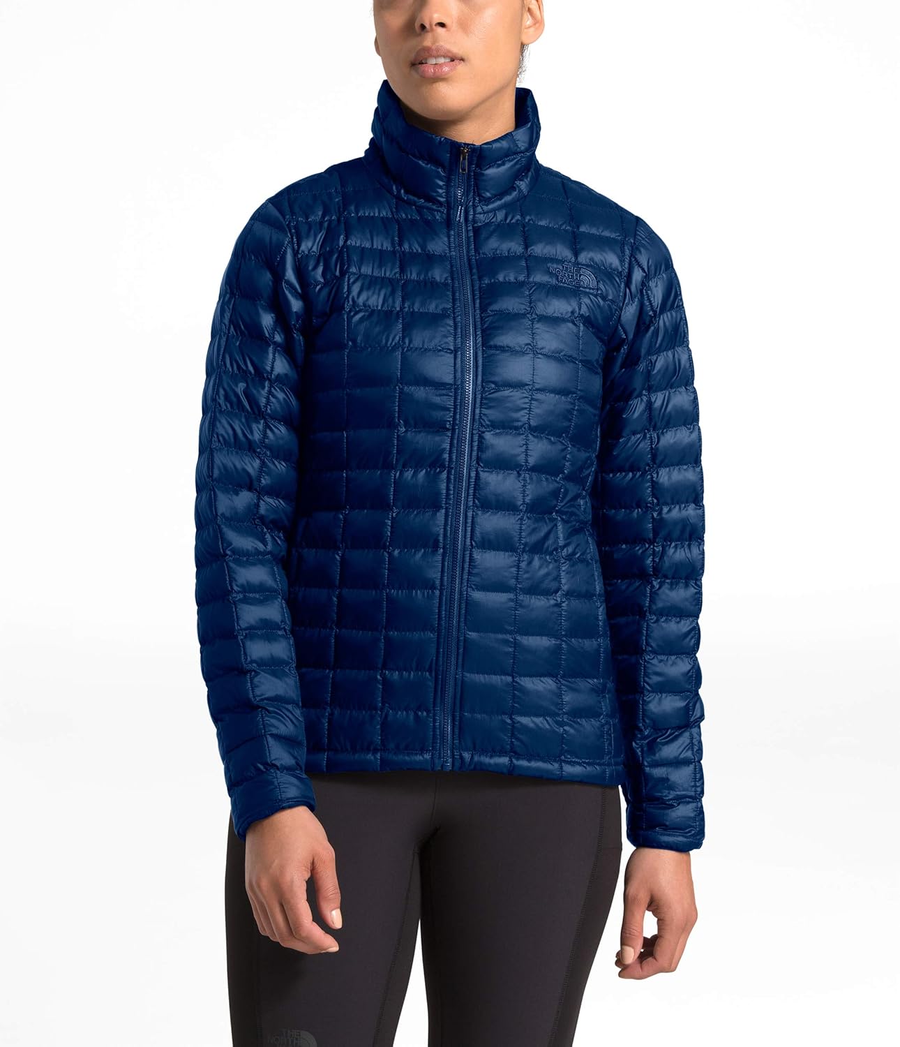 Women's Thermoball Eco Jacket - Tin Grey X-Small Flag Blue Matte/Flag Blue Rom Print