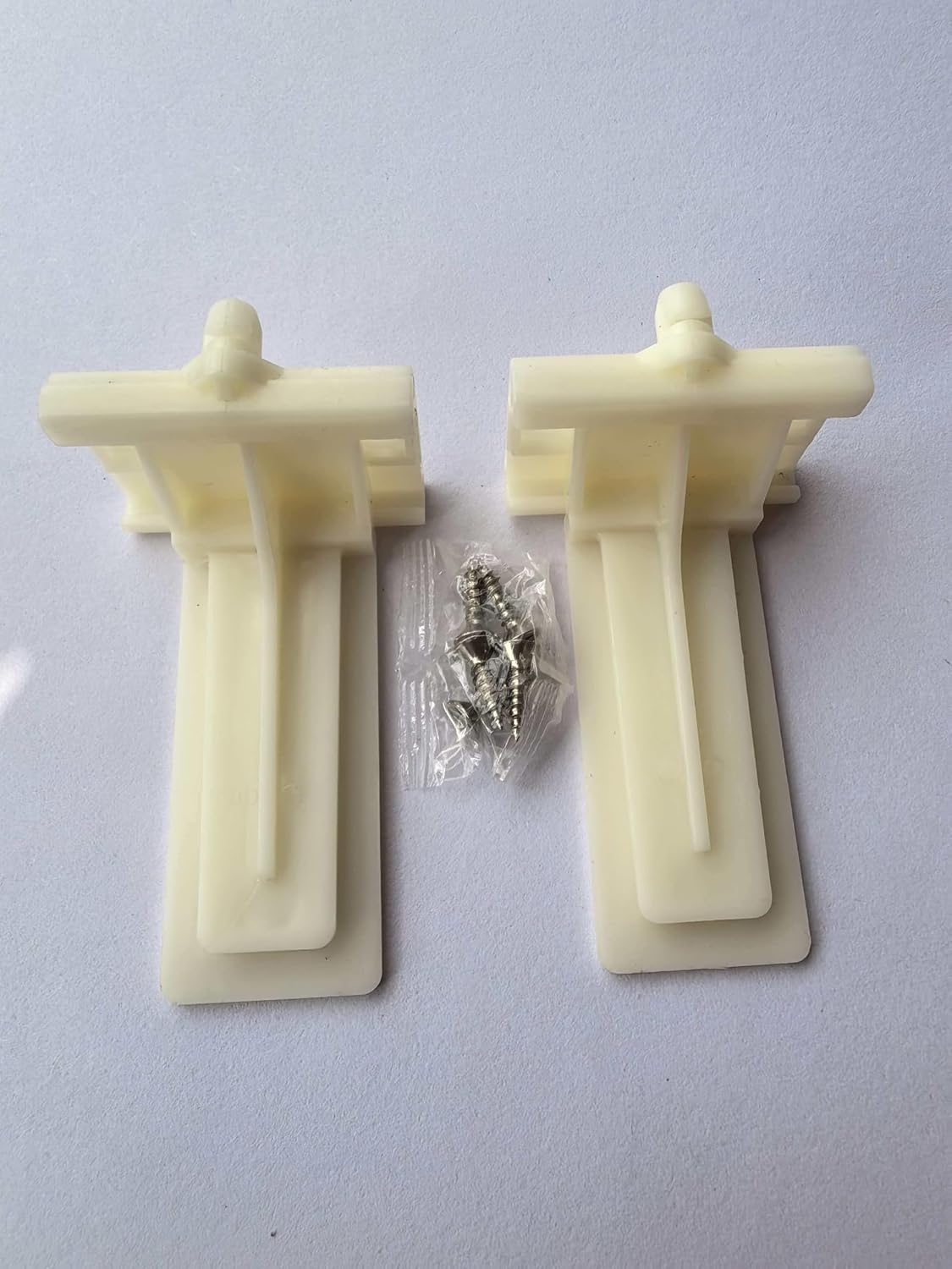 Adjustable Mounting Bracket Undermount Slides White (1 Pair, 2 pcs)