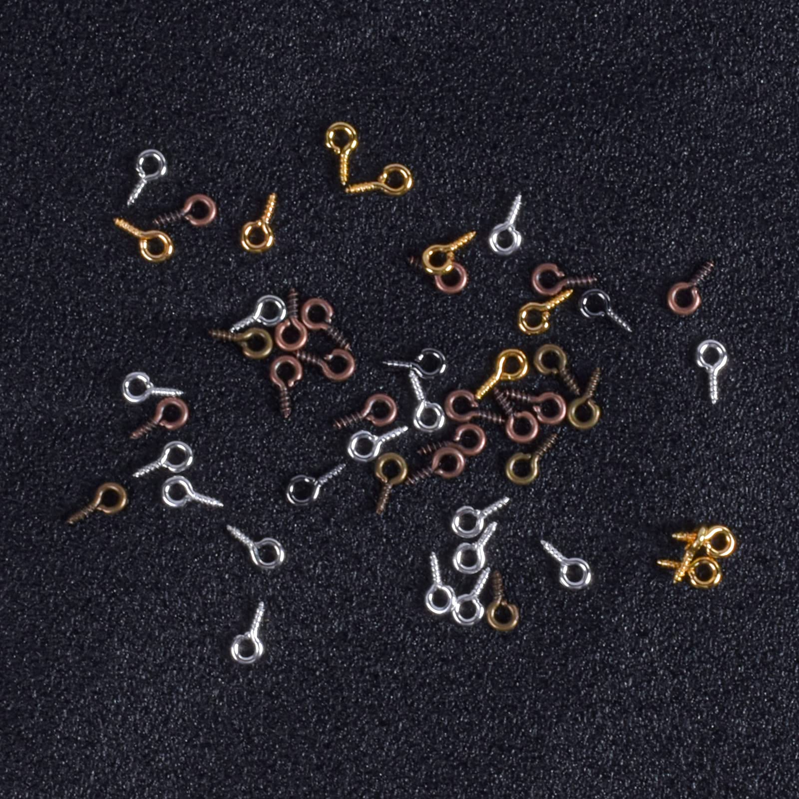 600 Viti A Occhiello Multicolore - Per Gioielli Fai Da Te, Artigianato, 4x8 Mm - Foto 5