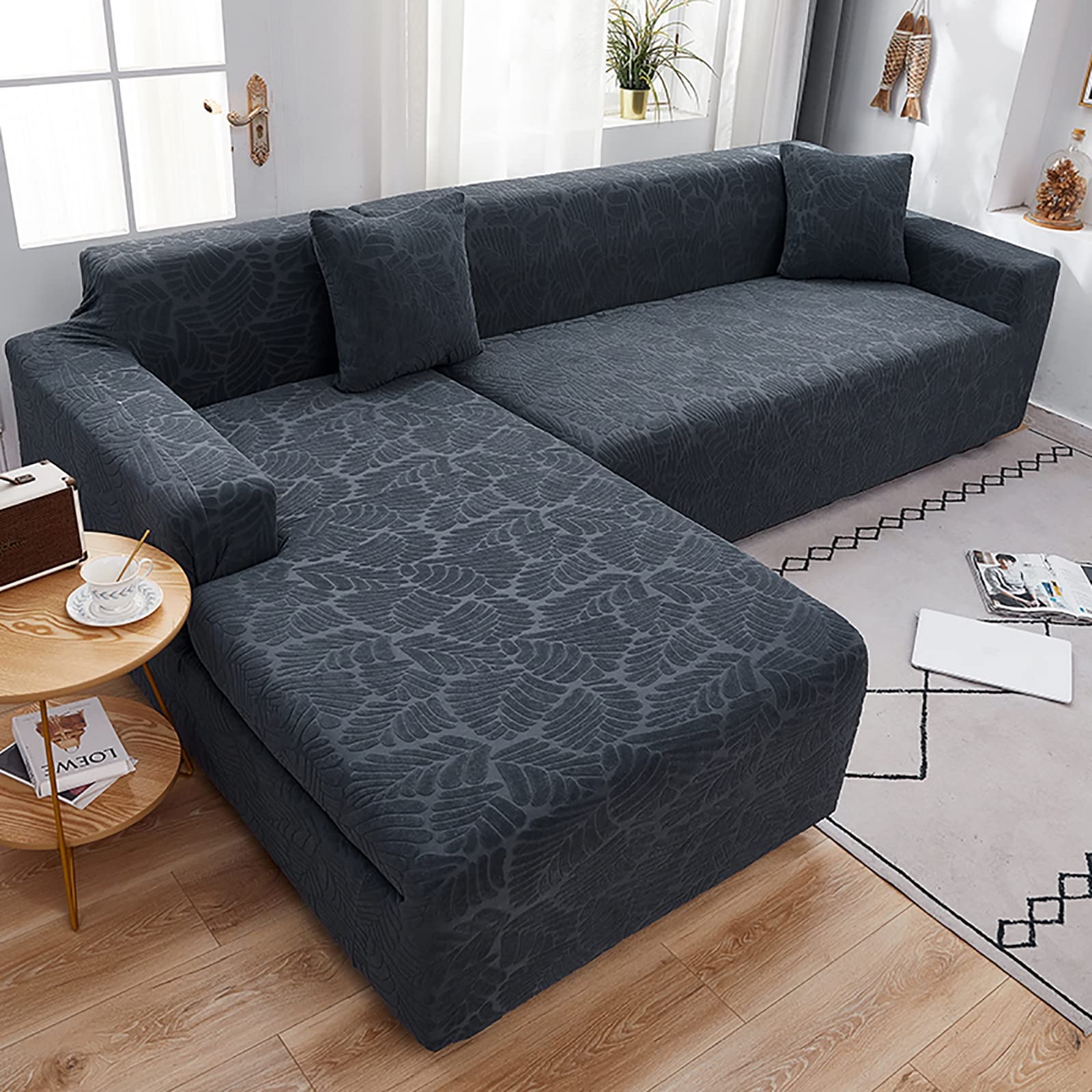 Housse de canapé extensible 1 place en jacquard doux coloris I protection 90-140cm