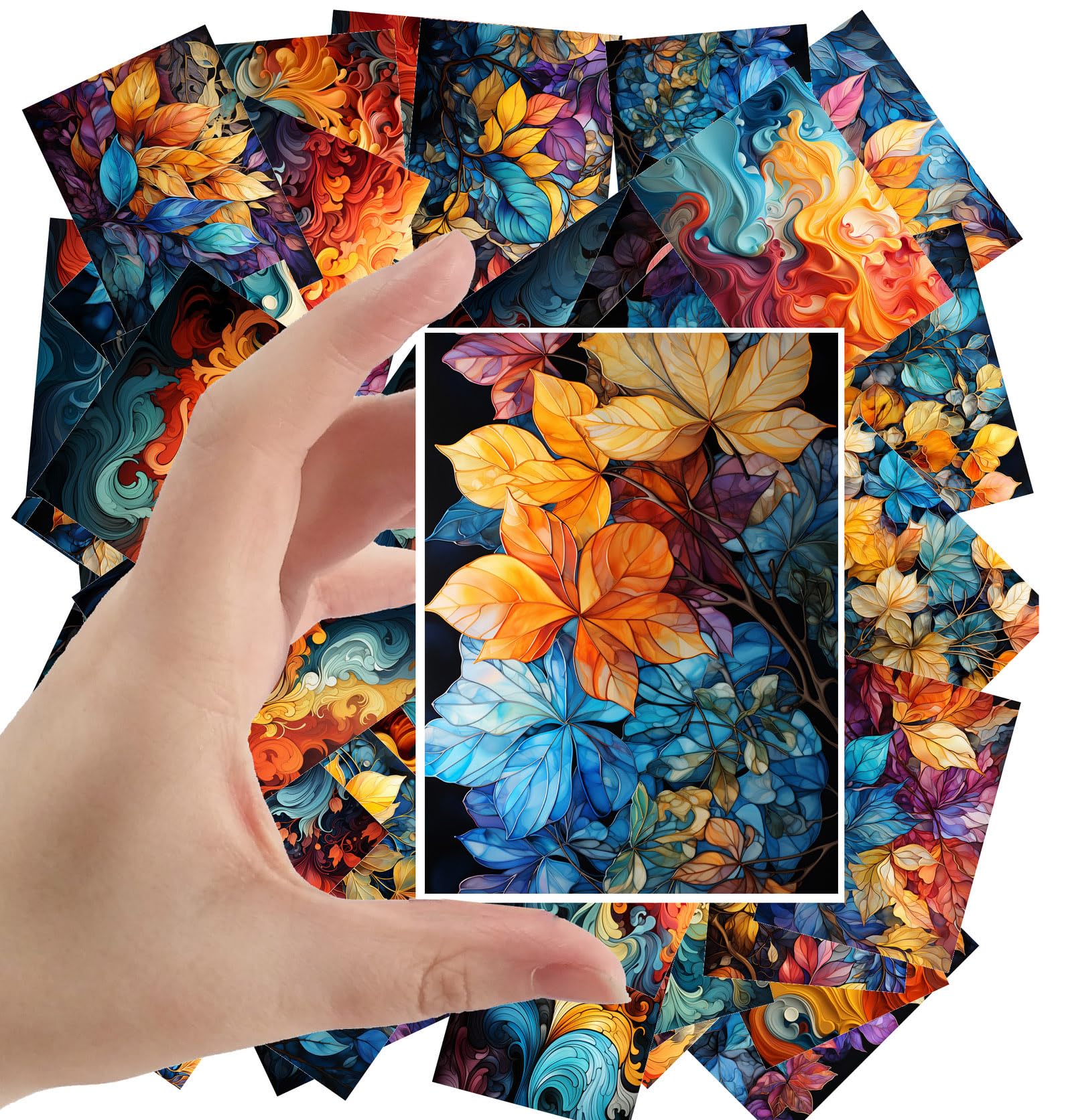 Stickers botaniques vintage de 6,3x8,9 cm pour sublimer vos carnets et votre décoration créative
