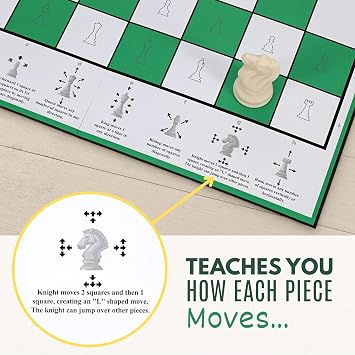Bobby Fischer Learn to Play Chess Set Board Game