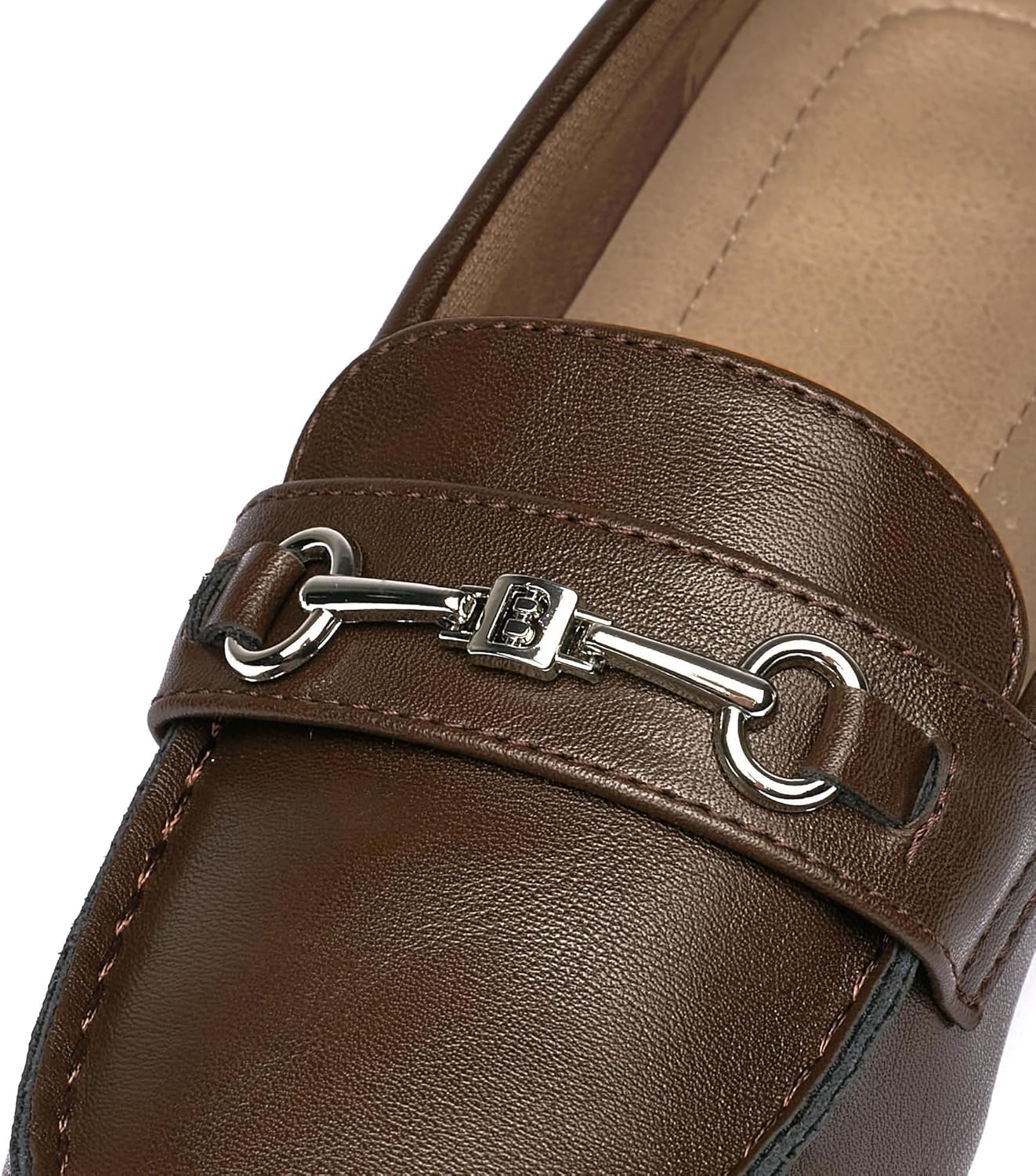 Women's Wide Loafers Casual Slip on Flat Shoes Women's Comfort Penny Loafers with Arch Support Women Dressy Moccasins - Image 5