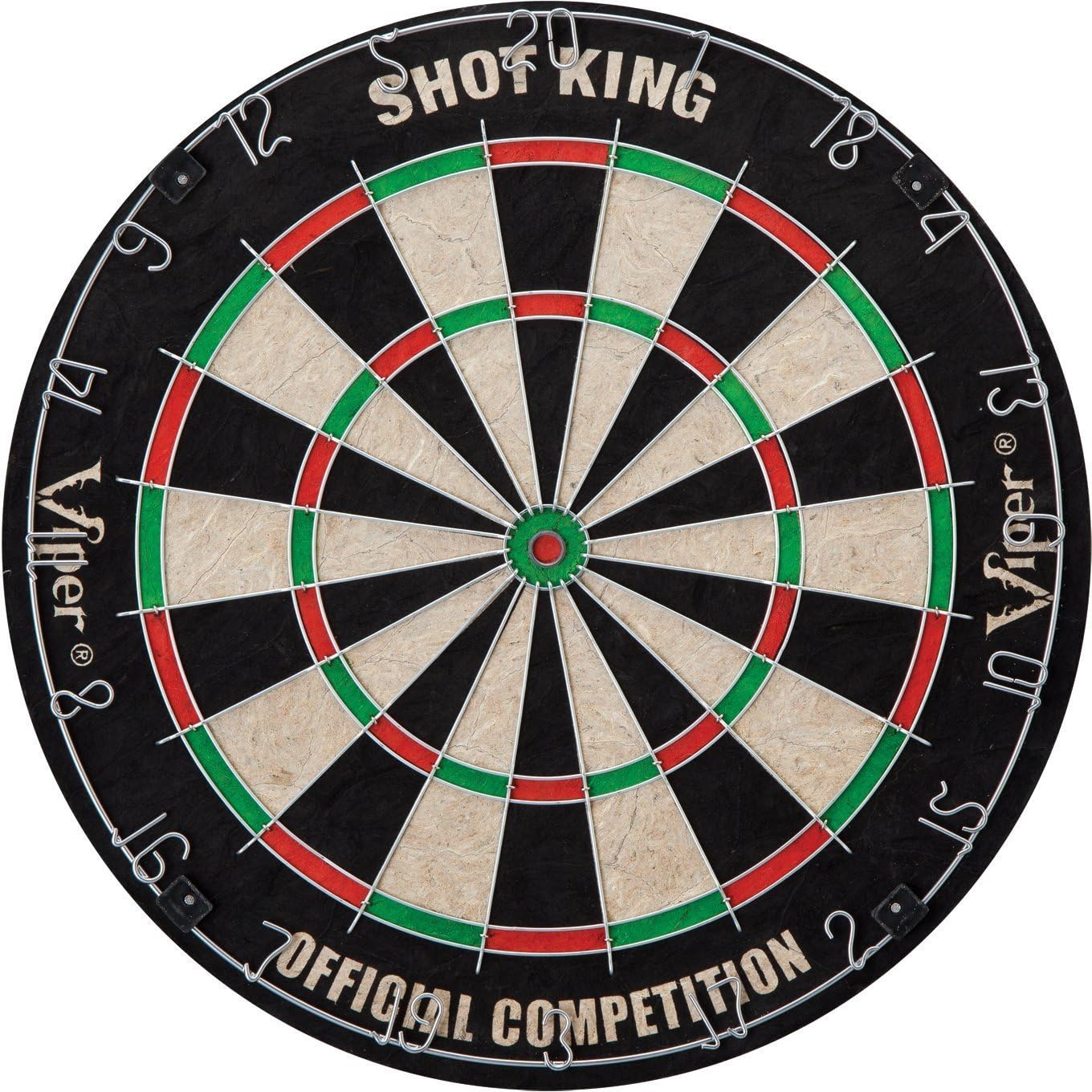 Viper Shot King Steel Tip Dartboard Set by GLD Products – Regulation Bristle Darts Game Board