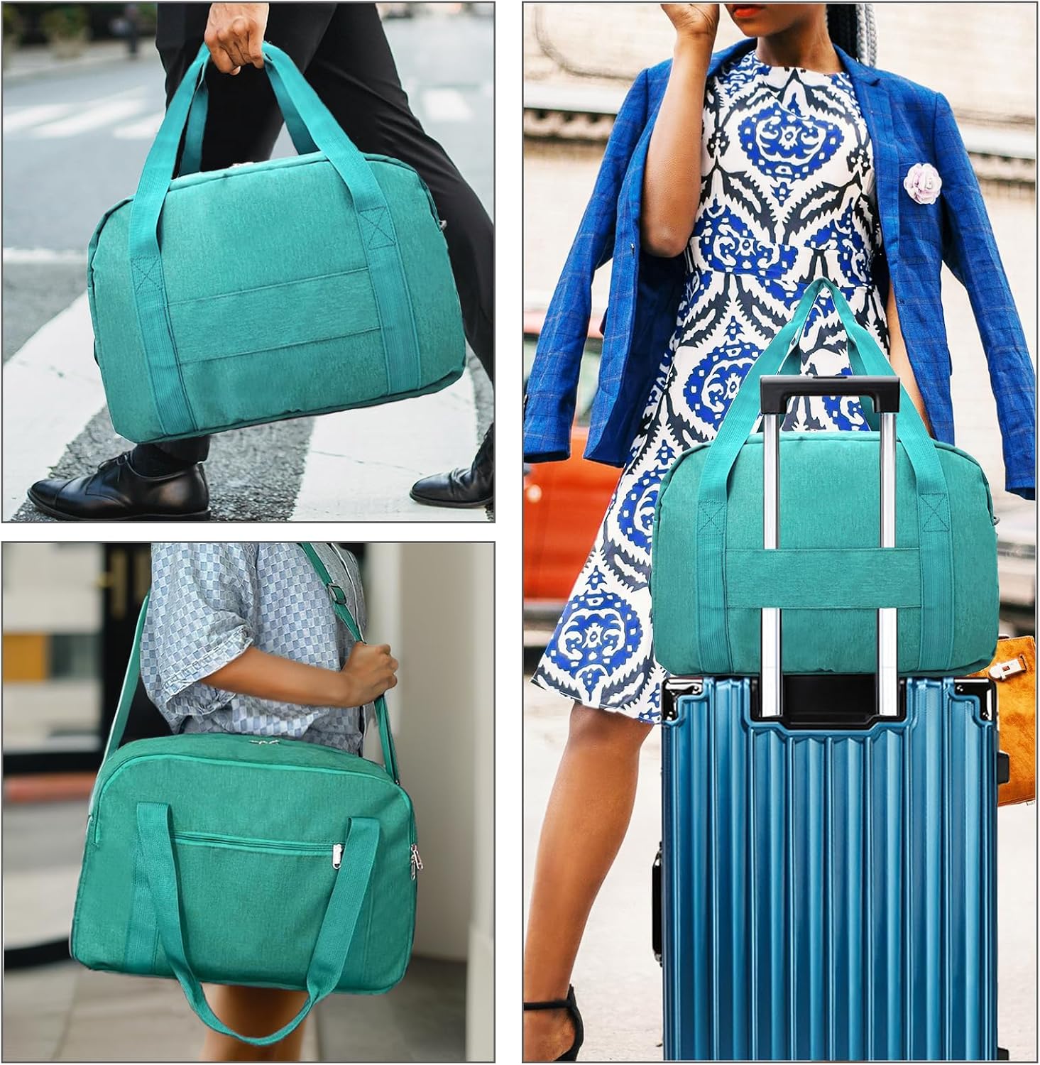 18" Small Carry on Bags for Airplanes with Laptop & Wet Compartment Underseat for Spirit Airlines Personal Item Travel Bag 18x14x8 in Duffle Gym Bag for Women Men - Image 6