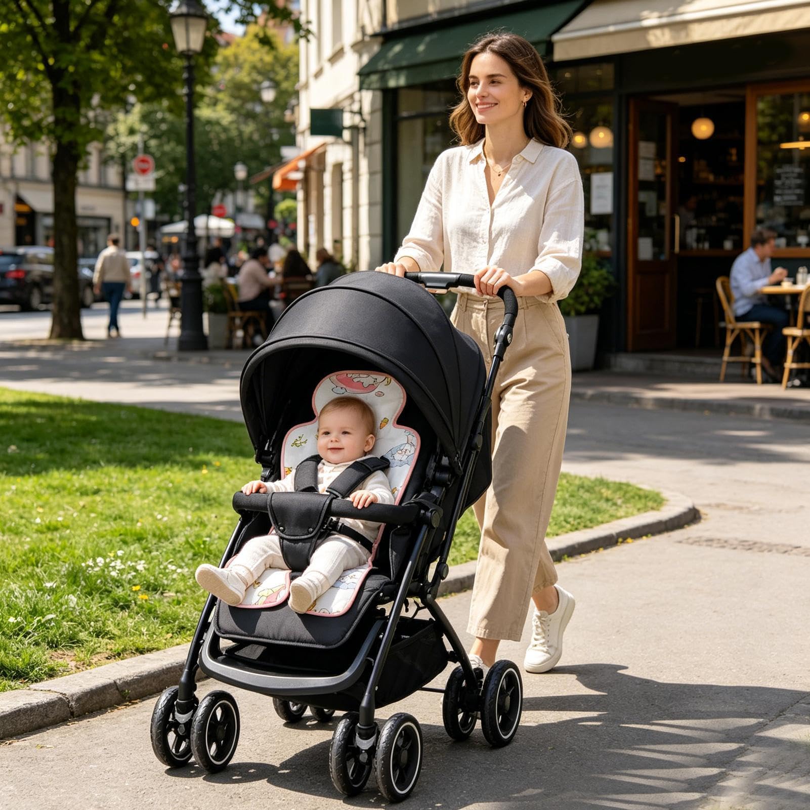 Kühlpad für Autositz 68x33x1,5cm Kühlkissen | Universal Atmungsaktive Große Kühlmatte Für Kinder Für Reisen, Outdoor, Spaziergänge, , Sommer, Babywannenausflüge, Zuhause,