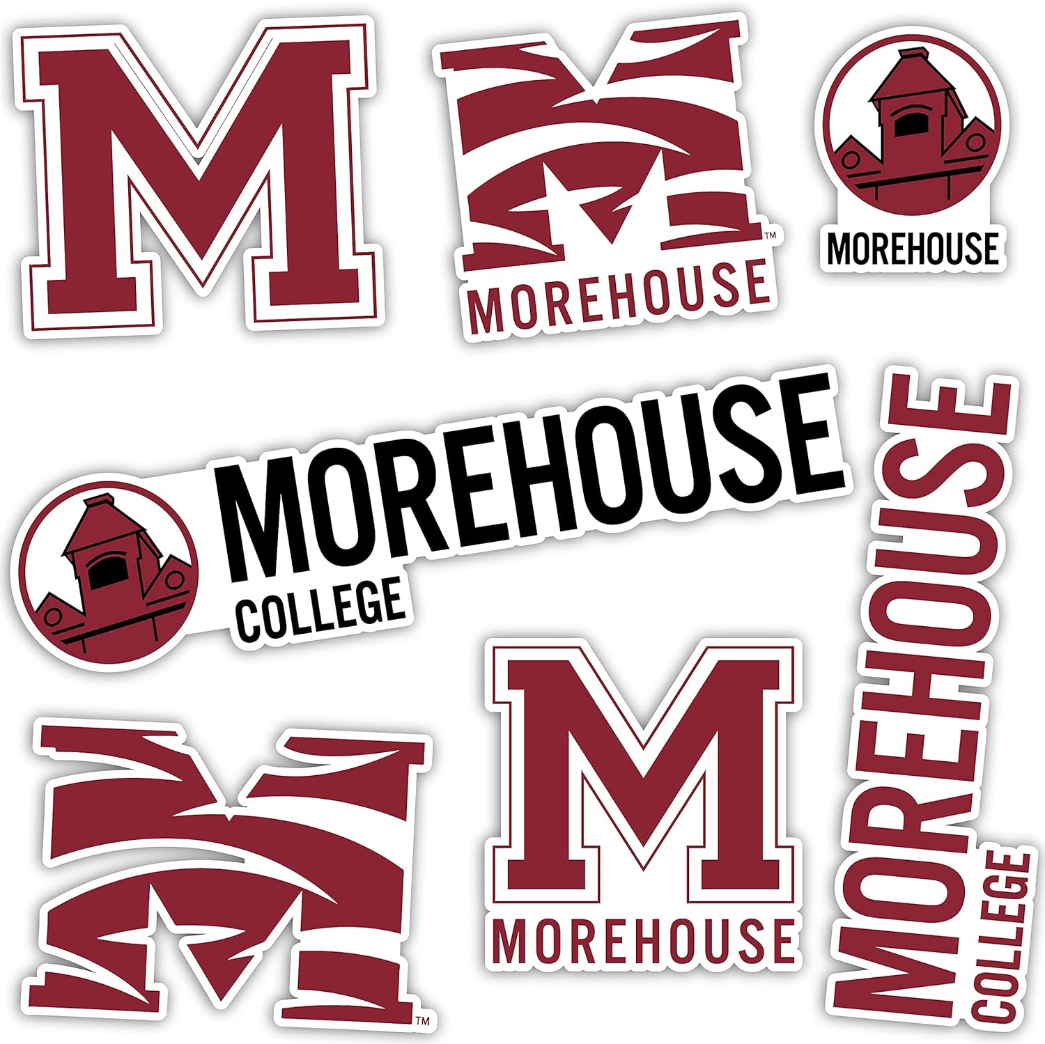 Desert Cactus Morehouse College Sticker Maroon Tigers Vinyl Decals Laptop Water Bottle Car Scrapbook T2 (Type 2)