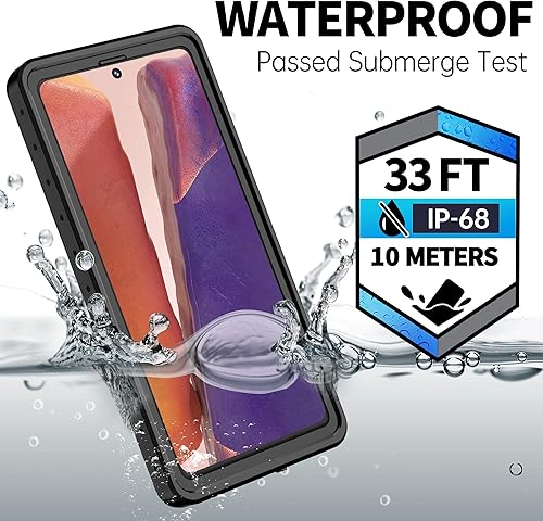 Miniatura 2 de BEASTEK Funda impermeable para Samsung Galaxy Note20 5G, serie NRE, a prueba de golpes, con protector de pantalla integrado, cubierta protectora de