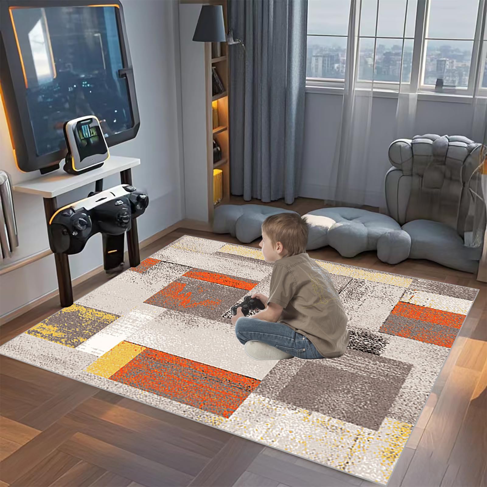120 x 140 cm Tapis Chaise Gaming Antidérapant Tapis de Protectors de Sol pour sols durs Tapis Gaming Sol Tapis sous Chaise de Bureau Tapis de Sol Bureau Tapis de Sol pour Fauteuil
