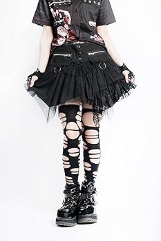 y2k 黒 フリル　ミニスカート レースアップ　ベルト　ゴスロリ　パンクロック Amazon.co.jp: Jillpunkパンク アシンメトリー裾 変形 多生地