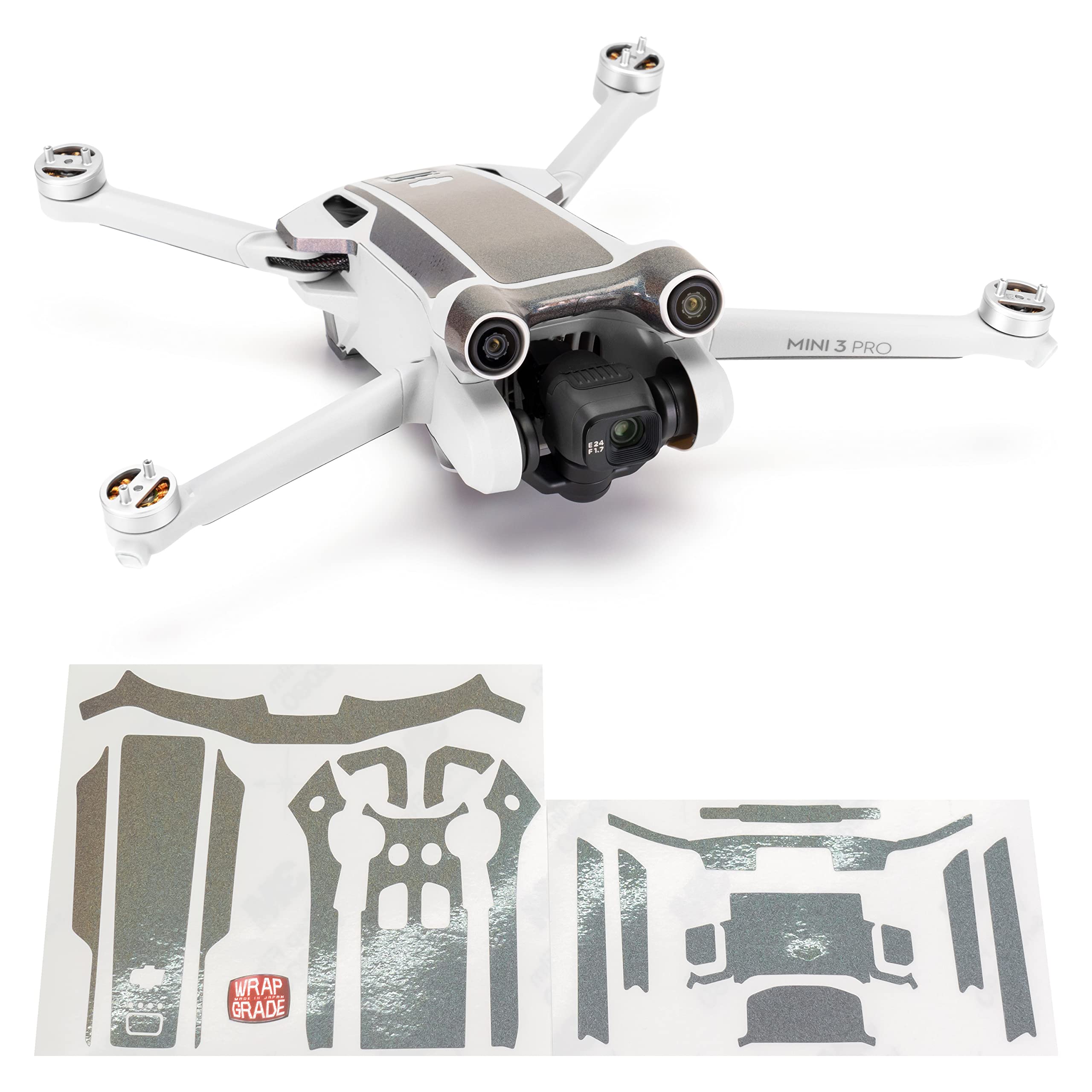 WRAPGRADE Skin Stickers compatible with DJI Mini 3 Pro | Accent Color (COLORATION-X)